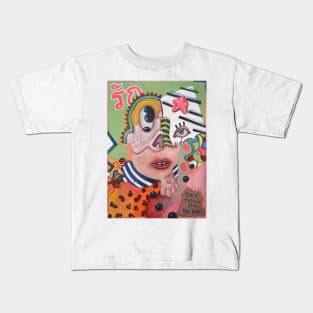 something for no one | surreal abstract pop art by Tyler Tilley | Weird art painting Poster strange times Kids T-Shirt